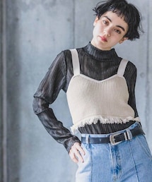 PAGEBOY | メランジフリンジビスチェ(トップス)