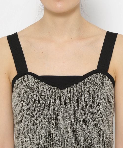 PAGEBOY（ページボーイ）の「メランジフリンジビスチェ（トップス・レディース・オフホワイト05/ブラック09/ピンク25・F）」の20枚目の写真