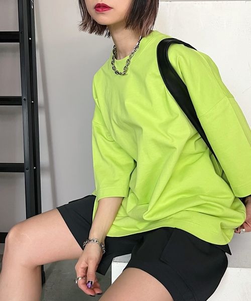 PAGEBOY（ページボーイ）の「ルーズルーズT（トップス・レディース・オフホワイト05/ブラック09/オートミール50/イエロー71/ミント81・F）」の4枚目の写真