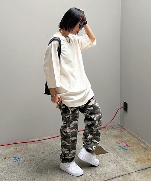 PAGEBOY（ページボーイ）の「ルーズルーズT（トップス・レディース・オフホワイト05/ブラック09/オートミール50/イエロー71/ミント81・F）」の8枚目の写真