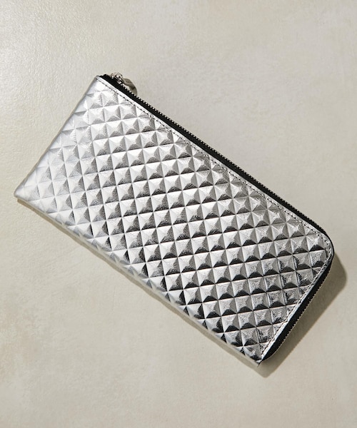 kawakawa レザー 長財布 シルバー