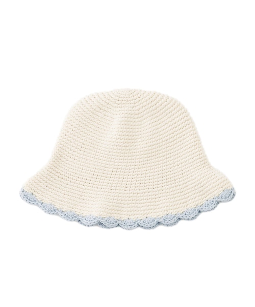 Lattice（Lattice）の「バイカラーニットハット（ハット・レディース・ブラック/アイボリー/ブルー系その他/ベージュ・0）」の3枚目の写真