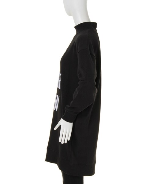 EMODA（エモダ）の「ハイネックルーズPRINT OP（ワンピース/ドレス・レディース・ホワイト/ブラック/ネイビー・F）」の8枚目の写真