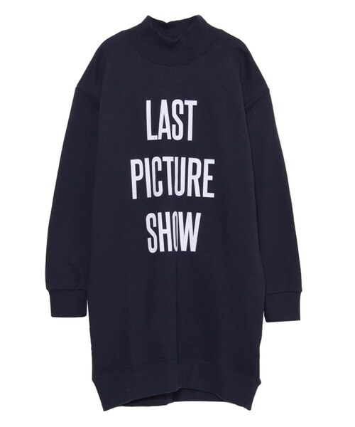 EMODA（エモダ）の「ハイネックルーズPRINT OP（ワンピース/ドレス・レディース・ホワイト/ブラック/ネイビー・F）」の3枚目の写真