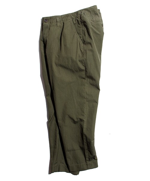 FREAK'S STORE(フリークスストア)の「【15SS新作】 1タックテーパードクロップドパンツ(パンツ・メンズ・ブラック/ベージュ/オリーブ/ネイビー・M/L)」の9枚目の写真