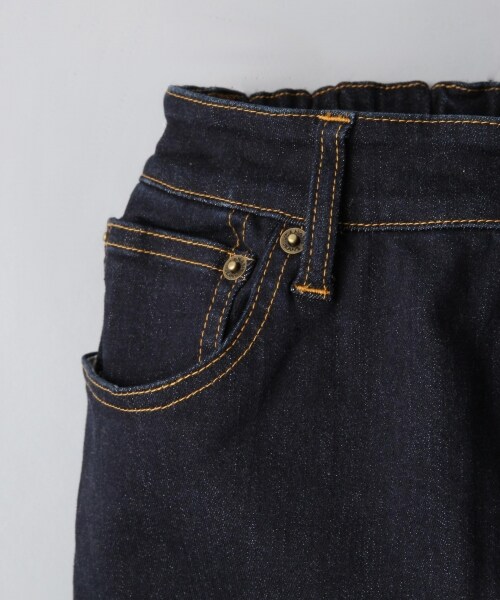 JEANASIS（ジーナシス）の「【先行予約】DENIMミモレタイトスカート（スカート・レディース・ホワイトデニム/ダークインディゴブルー・FREE）」の6枚目の写真