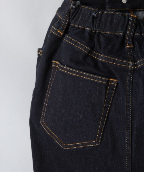 JEANASIS（ジーナシス）の「【先行予約】DENIMミモレタイトスカート（スカート・レディース・ホワイトデニム/ダークインディゴブルー・FREE）」の8枚目の写真