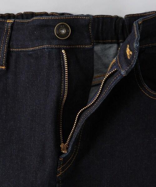 JEANASIS（ジーナシス）の「【先行予約】DENIMミモレタイトスカート（スカート・レディース・ホワイトデニム/ダークインディゴブルー・FREE）」の5枚目の写真