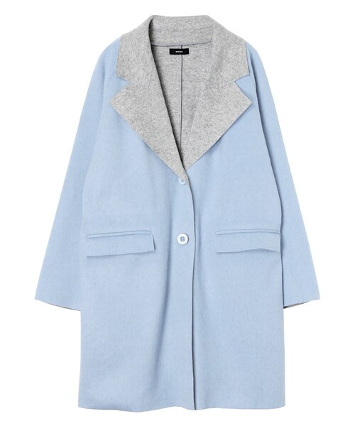 EMODA（エモダ）の「light wool JK コート（ジャケット/アウター・レディース・ホワイト/グレー/ピンク/アイスブルー・F）」の15枚目の写真