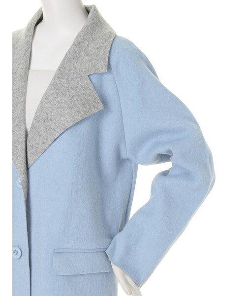 EMODA（エモダ）の「light wool JK コート（ジャケット/アウター・レディース・ホワイト/グレー/ピンク/アイスブルー・F）」の13枚目の写真