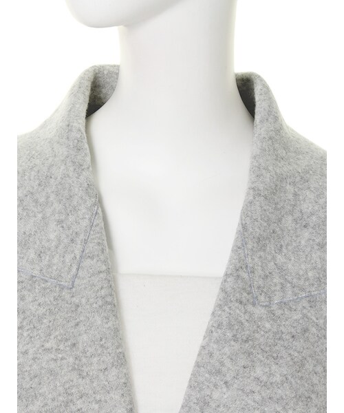 EMODA（エモダ）の「light wool JK コート（ジャケット/アウター・レディース・ホワイト/グレー/ピンク/アイスブルー・F）」の12枚目の写真