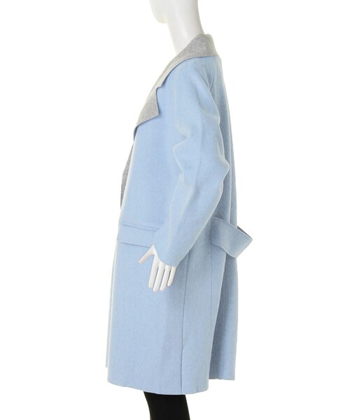 EMODA（エモダ）の「light wool JK コート（ジャケット/アウター・レディース・ホワイト/グレー/ピンク/アイスブルー・F）」の10枚目の写真