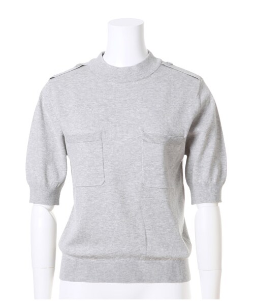 SNIDEL(スナイデル)の「シンプルハイネックニット(ニット・レディース・WHT/GRY/KKI・F)」の4枚目の写真