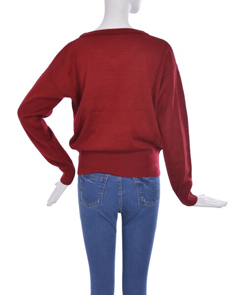 EVRIS（エヴリス）の「BASICニットＰＯ（トップス・レディース・オフホワイト/ブラック/レッド/ミックス）」の9枚目の写真