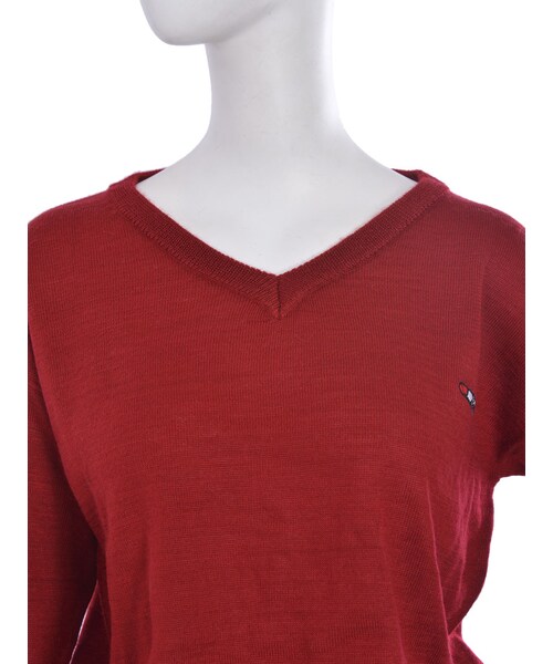 EVRIS（エヴリス）の「BASICニットＰＯ（トップス・レディース・オフホワイト/ブラック/レッド/ミックス）」の10枚目の写真