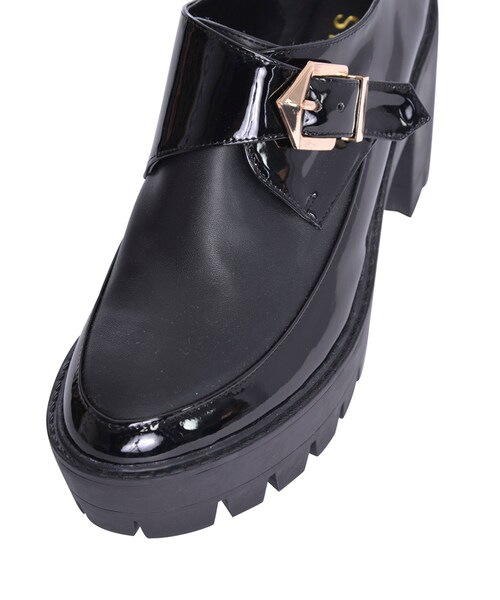 EVRIS（エヴリス）の「ワイドバックルチャンキシューズ（シューズ・レディース・ホワイト/ブラック/ミックス・S/M/L）」の10枚目の写真