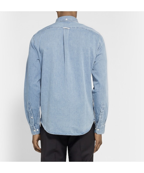 Acne Studios(アクネストゥディオズ)の「Acne Studios Isherwood Button-Down Collar Washed-Denim Shirt(シャツ/ブラウス・メンズ・Blue・IT 48 (UK/US 15.5)/IT 50 (UK/US 16)/IT 54 (UK/US 17)/IT 46 (UK/US 15)/IT 52 (UK/US 16.5))」の6枚目の写真