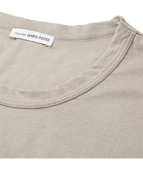 JAMES PERSE（ジェームスパース）の「James Perse Crew Neck Cotton-Jersey T-Shirt（Tシャツ/カットソー・メンズ・Gray・1/2/4/3/5）」の4枚目の写真