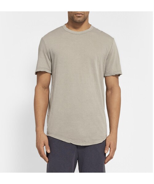 JAMES PERSE（ジェームスパース）の「James Perse Crew Neck Cotton-Jersey T-Shirt（Tシャツ/カットソー・メンズ・Gray・1/2/4/3/5）」の6枚目の写真