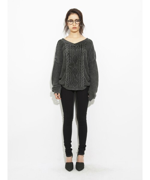 GYDA（ジェイダ）の「BACKクロススウェードパンプス（シューズ・レディース・グレー/ブラック/レッド・S/M/L）」の10枚目の写真