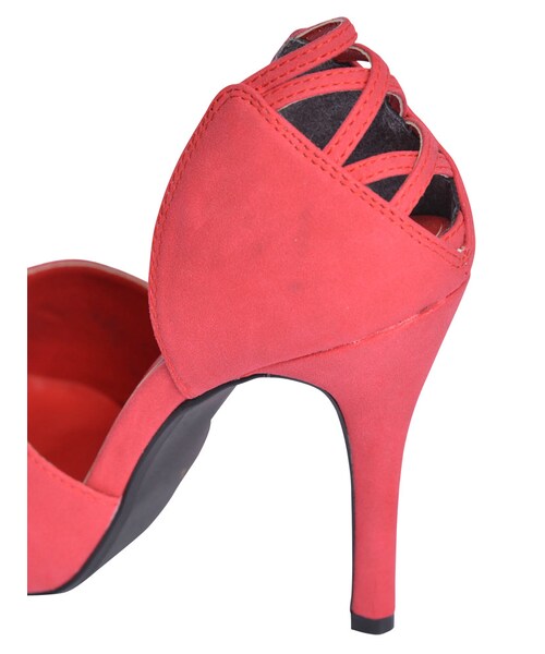 GYDA（ジェイダ）の「BACKクロススウェードパンプス（シューズ・レディース・グレー/ブラック/レッド・S/M/L）」の8枚目の写真