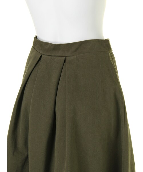 GYDA（ジェイダ）の「ツイルタックマキシSK（スカート・レディース・ブラック/ベージュ/カーキ・S/M）」の10枚目の写真