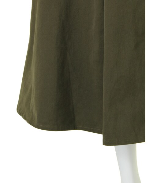 GYDA（ジェイダ）の「ツイルタックマキシSK（スカート・レディース・ブラック/ベージュ/カーキ・S/M）」の12枚目の写真