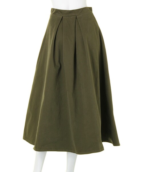 GYDA（ジェイダ）の「ツイルタックマキシSK（スカート・レディース・ブラック/ベージュ/カーキ・S/M）」の8枚目の写真