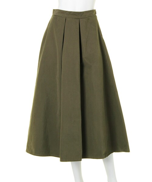 GYDA（ジェイダ）の「ツイルタックマキシSK（スカート・レディース・ブラック/ベージュ/カーキ・S/M）」の6枚目の写真