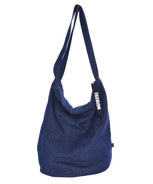 jouetie（ジュエティ）の「デニムシンプルBAG（バッグ・レディース・オフホワイト/ブラック/インディゴ・F）」の5枚目の写真