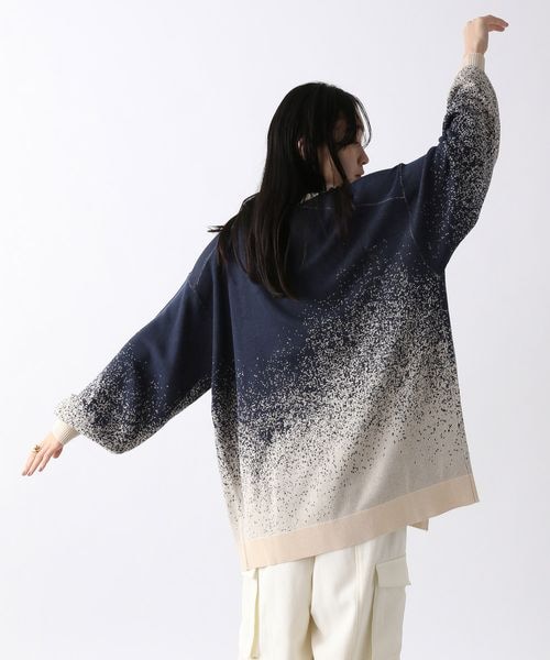 JEANASIS（ジーナシス）の「12GミストグラデVカーディガン（トップス・レディース・ネイビー系その他(08)/ブラウンカーキ系その他(19)/オレンジ系その他(45)/ブルー系その他(86)・FREE）」の9枚目の写真