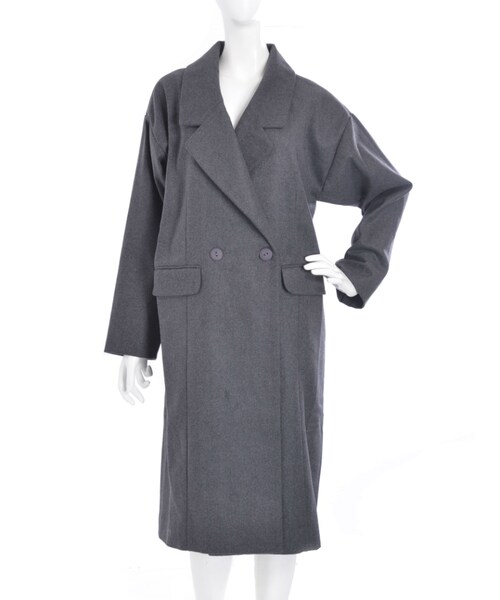 jouetie（ジュエティ）の「メルトンチェスターコート（ジャケット/アウター・レディース・グレー/ブラック/キャメル・M）」の5枚目の写真