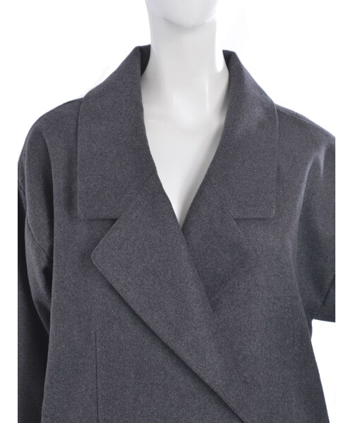 jouetie（ジュエティ）の「メルトンチェスターコート（ジャケット/アウター・レディース・グレー/ブラック/キャメル・M）」の9枚目の写真