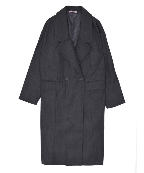 jouetie（ジュエティ）の「メルトンチェスターコート（ジャケット/アウター・レディース・グレー/ブラック/キャメル・M）」の2枚目の写真