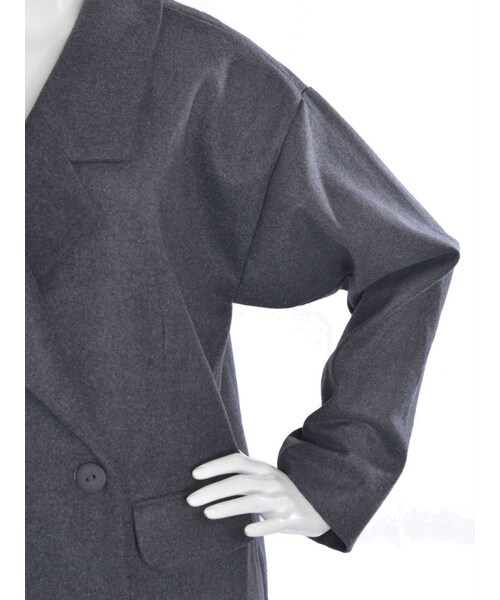 jouetie（ジュエティ）の「メルトンチェスターコート（ジャケット/アウター・レディース・グレー/ブラック/キャメル・M）」の10枚目の写真