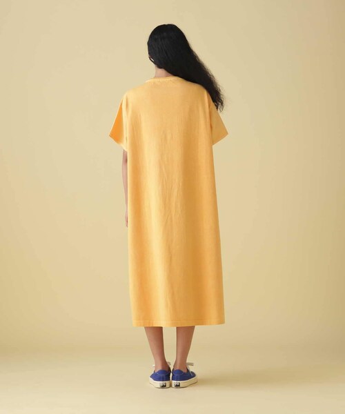 AVIREX（アヴィレックス）の「FADE WASH ONEPIECE/ フェイドウォッシュワンピース（ワンピース/ドレス・イエロー/サックス/チャコール・F）」の7枚目の写真