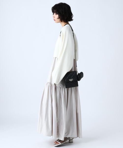 PAGEBOY（ページボーイ）の「ショートカーディガン×キャミ