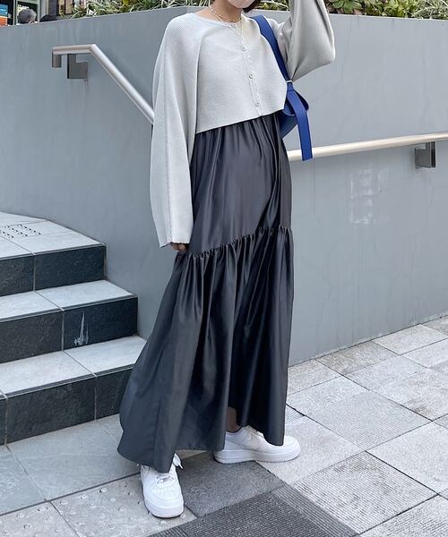 PAGEBOY（ページボーイ）の「ショートカーディガン×キャミ