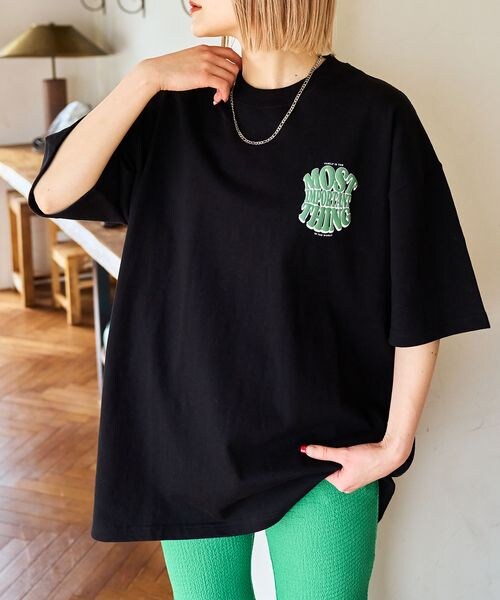 PAGEBOY(ページボーイ)の「プクプクロゴT(トップス・レディース・オフホワイト05/ブラック09/グレー15・M/L)」の10枚目の写真