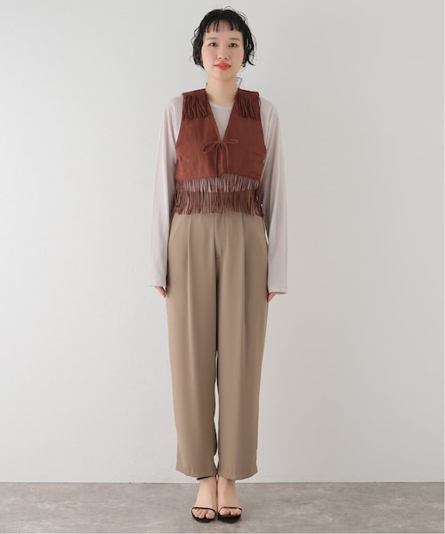 2024SSジャーナルrelumeレリュームcrinkle ベスト JOURNAL STANDARD relume（ジャーナルスタンダード レリューム