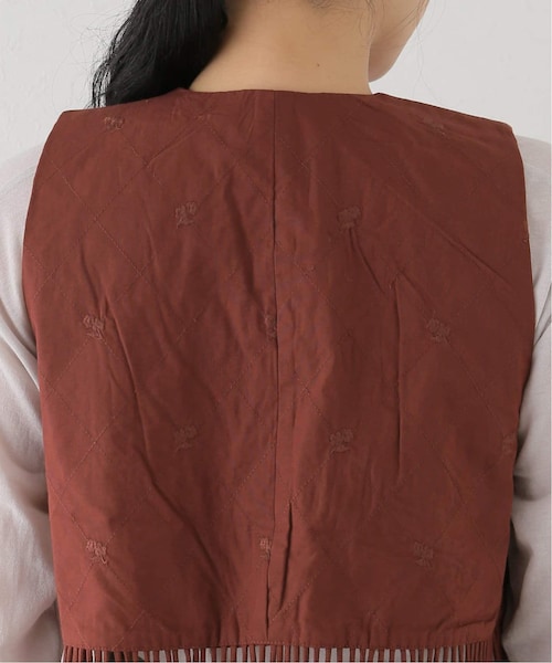 トップス crinkle crinkle crinkle fringe shortvest JOURNAL STANDARD relume（ジャーナルスタンダード レリューム