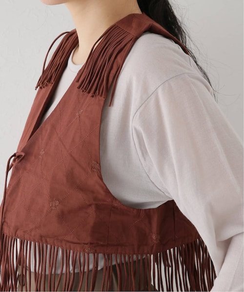 2024SSジャーナルrelumeレリュームcrinkle ベスト JOURNAL STANDARD relume（ジャーナルスタンダード レリューム