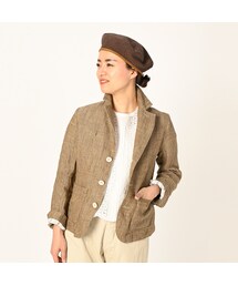 45R（フォーティファイブアール）の「リネンツイードの四角ジャケット