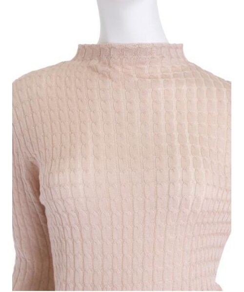 Littny（リトニー）の「【Littny】ケーブルH/Nニット（トップス・レディース・アイボリー/ピンク/ブルー・F）」の11枚目の写真