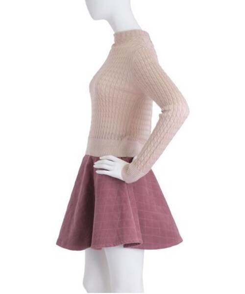 Littny（リトニー）の「【Littny】ケーブルH/Nニット（トップス・レディース・アイボリー/ピンク/ブルー・F）」の7枚目の写真