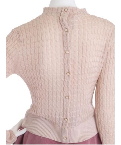 Littny（リトニー）の「【Littny】ケーブルH/Nニット（トップス・レディース・アイボリー/ピンク/ブルー・F）」の9枚目の写真