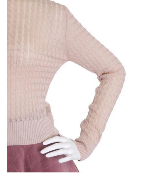 Littny（リトニー）の「【Littny】ケーブルH/Nニット（トップス・レディース・アイボリー/ピンク/ブルー・F）」の12枚目の写真