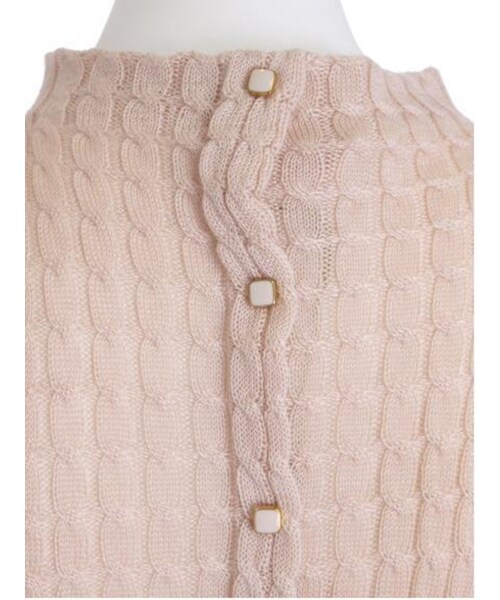 Littny（リトニー）の「【Littny】ケーブルH/Nニット（トップス・レディース・アイボリー/ピンク/ブルー・F）」の10枚目の写真