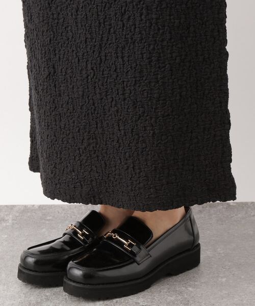 LEPSIM(レプシィム)の「フクレジャガードナロースカート(スカート・レディース・ブラック09/ラベンダー91・FREE SIZE)」の13枚目の写真