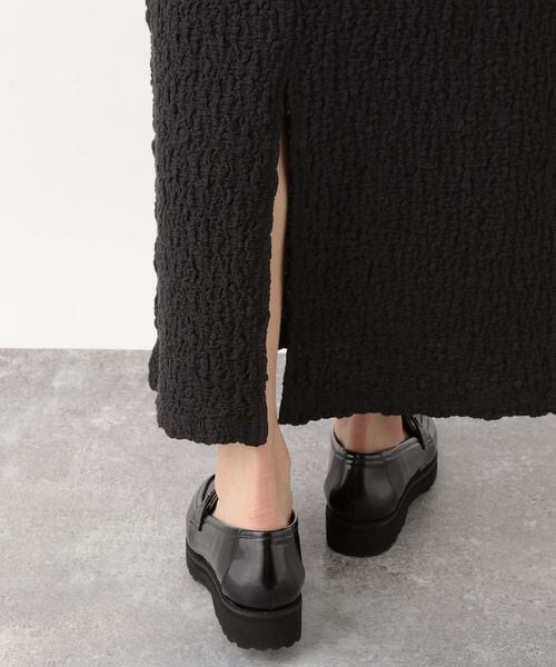 LEPSIM(レプシィム)の「フクレジャガードナロースカート(スカート・レディース・ブラック09/ラベンダー91・FREE SIZE)」の14枚目の写真